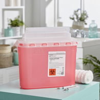 McKesson Prevent McKesson 2269 Prevent Two-Piece Sharps Container, 5.4 Quart, 11 x 12 x 4-3/4 in (CS/20)