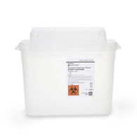 McKesson Prevent McKesson 2270 Prevent Clear Sharps Container, 5.4-Quart, 11 x 12 x 4-3/4 in, Receptacles (CS/20)