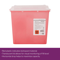 McKesson Prevent McKesson 2271 Prevent Sharps Container, 2 gal, 9-1/4 x 10 x 6 in, Trash Bags & (CS/20)