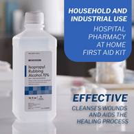 McKesson 23-D0022 Isopropyl Rubbing Alcohol-12/Case