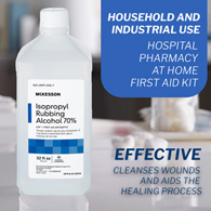 McKesson 23-D0024 Isopropyl Rubbing Alcohol-12/Case