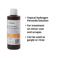 McKesson 23-F0010 Hydrogen Peroxide-24/Case