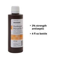 McKesson 23-F0010 Hydrogen Peroxide-24/Case