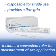 McKesson 24-106-2S Cotton Tip Wood Shaft Swabsticks, 6 in Length, Applicators & Swabsticks (BX/100)
