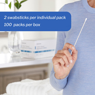 McKesson 24-106-2S Cotton Tip Wood Shaft Swabsticks, 6 in Length, Applicators & Swabsticks (BX/100)