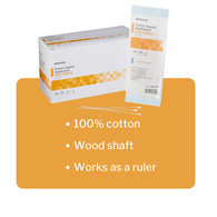 McKesson 24-106-McKesson Swabsticks, Cotton-Tip, Wood Shaft, 6 Inch, Applicators & Swabsticks (BX)