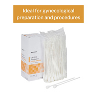 McKesson 24-808 Rayon-Tipped OBGYN Applicators-50/Box