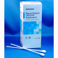 McKesson 24-808 Rayon-Tipped OBGYN Applicators-500/Case