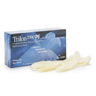 Trilon 2000 PF with MC3 McKesson 25-970-Trilon 2000 PF with MC3 Stretch Vinyl Standard Cuff Length Exam Glove, Large (BX/100)