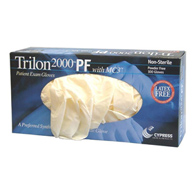Trilon 2000 PF with MC3 McKesson 25-990-Trilon 2000 PF with MC3 Stretch Vinyl Exam Glove, Extra Large, Ivory, Medical (CS/1000)
