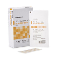 McKesson 3001-McKesson Non-Reinforced Skin Closure Strip, 1/4 x 3 Inch, Skin Closure Strips (CS)