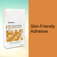 McKesson 3004-McKesson Non-Reinforced Skin Closure Strip, 1/2 x 4 in., Skin Closure Strips (BX)
