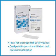 McKesson 3008-McKesson Skin Closure Reinforced Strip, 1/4 X 1-1/2 Inch, Skin Closure Strips (CS)