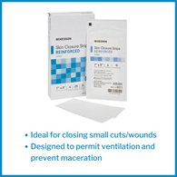 McKesson 3011 Skin Closure Reinforced Strip, 1 x 5 in Closure (CS/100)