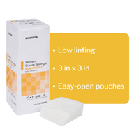 McKesson 33122000 Medi-Pak Non-Sterile Gauze Sponges-4000/Case