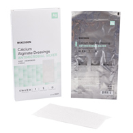 McKesson 3559-McKesson Silver Calcium Alginate Dressing, 4 x 8 Inch, Silver Dressings (CS)