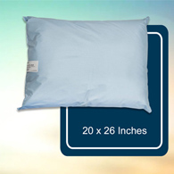 McKesson 41-2026-BXF-McKesson Reusable Bed Pillow, 20 x 26 Inch, Blue