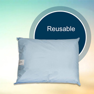 McKesson 41-2026-BXF-McKesson Reusable Bed Pillow, 20 x 26 Inch, Blue