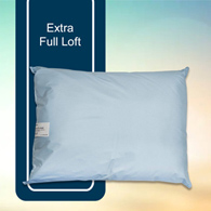 McKesson 41-2026-BXF-McKesson Reusable Bed Pillow, 20 x 26 Inch, Blue