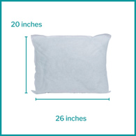 McKesson 41-2026-M Disposable Bed Pillow, Medium Loft (CS/12)