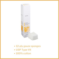 McKesson 42222000-McKesson NonSterile USP Type VII Gauze Sponge, 2 x 2 Inch, Gauze Dressings (CS)