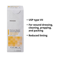 McKesson 42332000-McKesson NonSterile USP Type VII Gauze Sponge, 3 x 3 Inch, Gauze Dressings (PK)