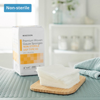 McKesson 42448000-McKesson NonSterile USP Type VII Gauze Sponge, 4 x 4 Inch, Gauze Dressings (CS)