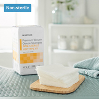 McKesson 42448000-McKesson NonSterile USP Type VII Gauze Sponge, 4 x 4 Inch, Gauze Dressings (PK)