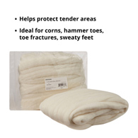 McKesson 48129-McKesson Lamb's Wool, 1 lb., Ankle Braces & Foot Supports