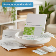 McKesson 4817-McKesson Silicone Wound Contact Layer Dressing, 4 x 7-2/5 Inch, Silicone (CS)