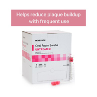 McKesson 4832 Oral Swabstick, Foam Tip (CS/1000)