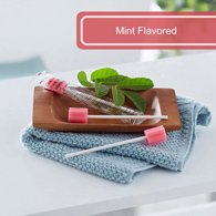 McKesson 4833-McKesson Oral Swabstick Foam Tip Dentifrice, 5 Inch, Mint, Pink, Oral Care Swabs (CS)