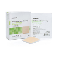 McKesson 4862 Silicone Gel Adhesive without Border Silicone Foam Dressing, 3 x 3 in, Foams (BX/10)