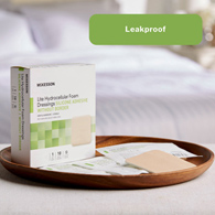 McKesson Lite McKesson 4894 Lite Silicone Gel Adhesive without Border Thin Silicone Foam Dressing, 6 x 6 in (CS/200)