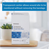 McKesson 4985 Transparent Film Dressing-400/Case