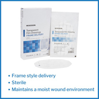 McKesson 4986 Transparent Film Dressing-200/Case