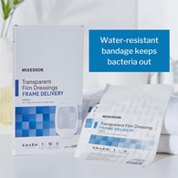 McKesson 4987 Transparent Film Dressing-10/Box