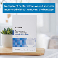 McKesson 4987 Transparent Film Dressing-10/Box