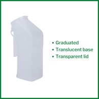 McKesson 51-H140-01-McKesson Male Urinal, 1000 mL, Urinals (CS) - McKesson Male Urinal, 1000 mL