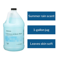 McKesson 53-1355-GL 2 in-1 Shampoo & Body Wash, Summer Rain Scent, 1 gal Jug, Shampoos & Conditioners (EA/1)