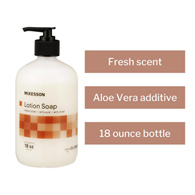 McKesson 53-27857-18-McKesson Lotion Soap, Fresh Scent, 18 oz. Pump Bottle, Soaps (CS)