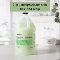McKesson 53-27901-GL 2 in 1 Shampoo & Body Wash, Cucumber Melon Scent, 1 gal Jug, Shampoos & Conditioners (EA/1)