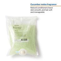 McKesson 53-27906-1000 Shampoo & Body Wash Dispenser Refill Bag 1000 mL, Cucumber Melon, Shampoos (EA/1)
