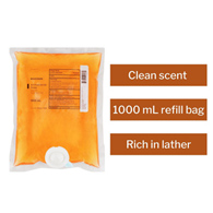 McKesson 53-28066-1000-McKesson Clean Scent Antibacterial Soap, 1000 mL Refill Bag, Soaps (CS)
