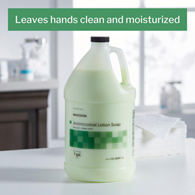 McKesson 53-28081-GL Antimicrobial Lotion Soap, Herbal Scent, 1-gal Jug, Green, 0.95% Strength, Soaps (EA/1)