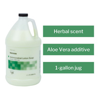 McKesson 53-28081-GL Antimicrobial Lotion Soap, Herbal Scent, 1-gal Jug, Green, 0.95% Strength, Soaps (EA/1)