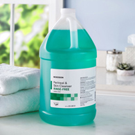 McKesson 53-28131 Herbal Scent Rinse-Free Perineal Wash, 1 gal, Perineal Cleansers