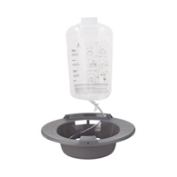 McKesson 56-80102 Round Graphite Plastic Sitz Bath, 2000 mL (10/Case)