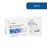 McKesson 61-53022-McKesson Hydrogel Gauze Dressing, 2 x 2 Inch, Impregnated Dressings (BX)