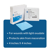 McKesson 61-82044 Hydrogel Dressing, 4 x 4 in (BX/10)